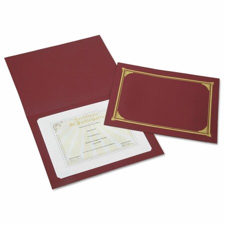 Made-To-Stick 12.5 x 9.75 in. Skilcraft Gold Foil Document Cover Burgundy MA3737131